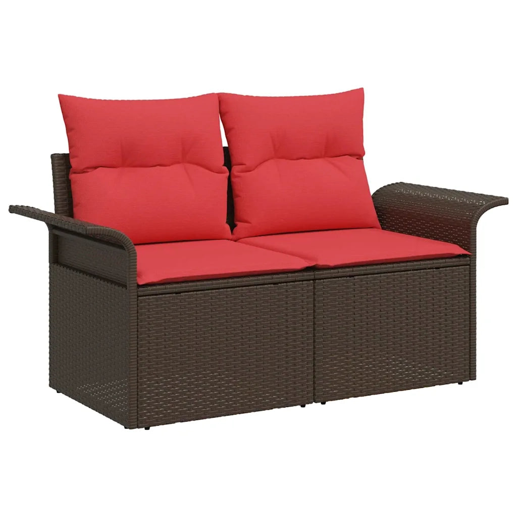 Set Divano da Giardino 6 pcs Marrone polyrattan 3354003