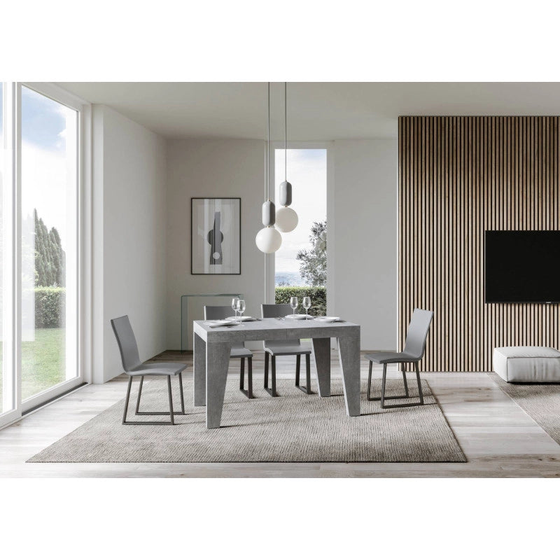 Tavolo allungabile 140/400x90 cm Naxy Premium - Cemento