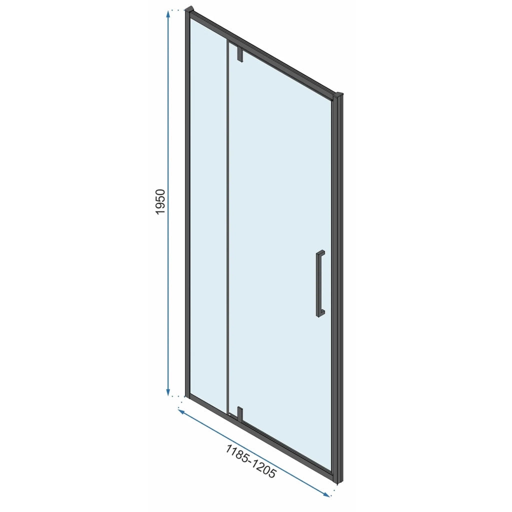 Cabina Doccia Rea Rapid Swing Chrom 100x100