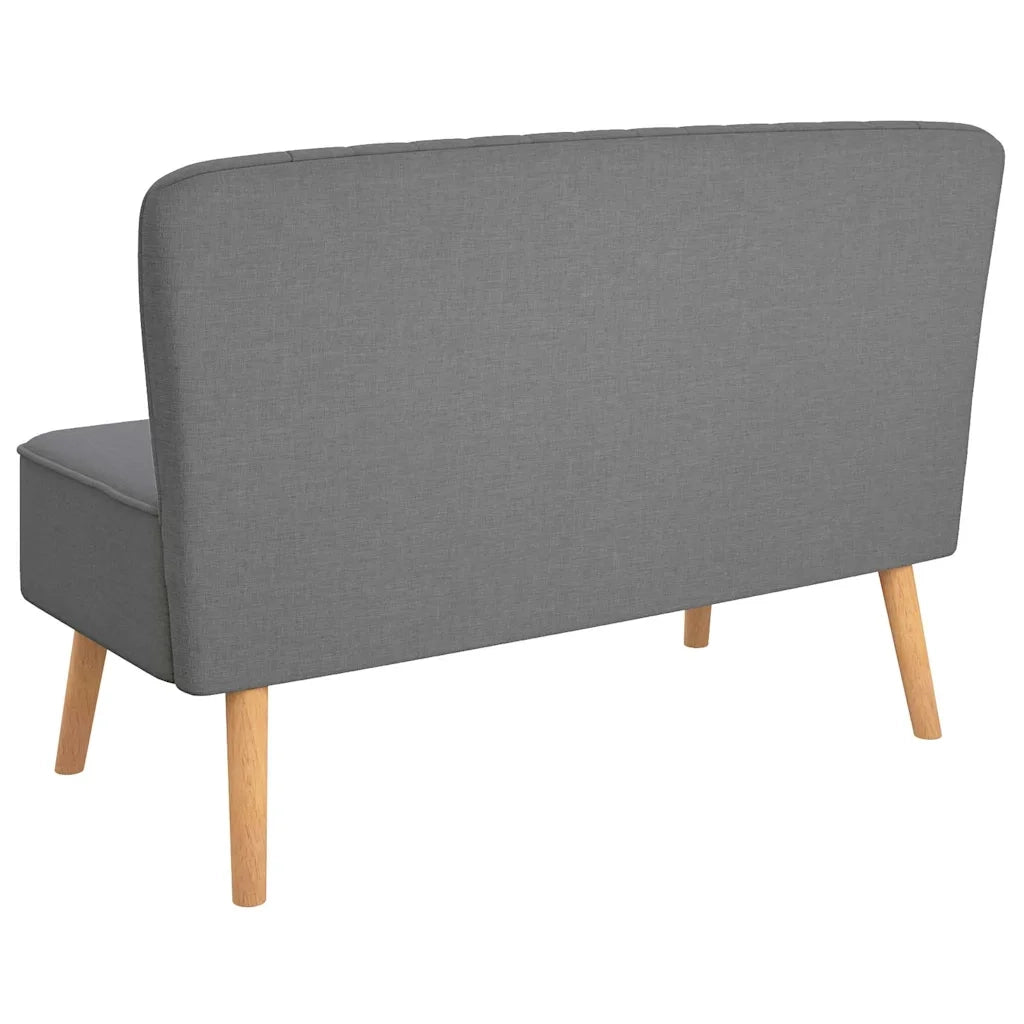 Divano-Sofa-Divanetto in Tessuto 117x55,5x77 cm Grigio Chiaro