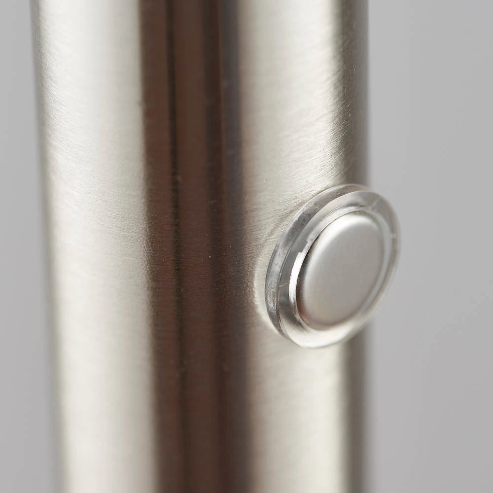 Lampada da terra Andromeda cromo satinato bolle LED E27