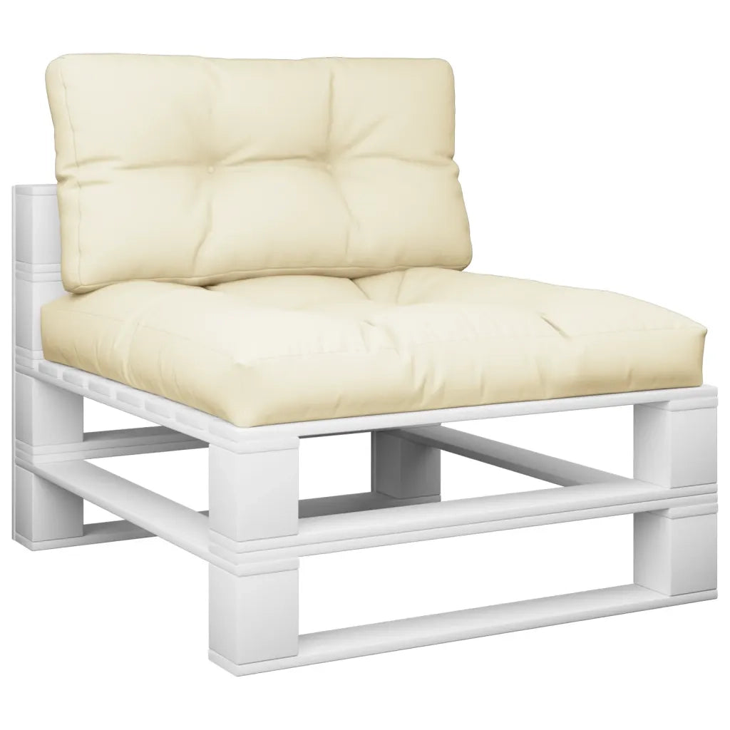 Cuscini per Pallet 2 pz | Cuscini per sedie Crema in Tessuto
