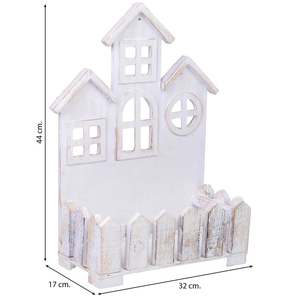 Portavaso in legno 32x17x44h cm