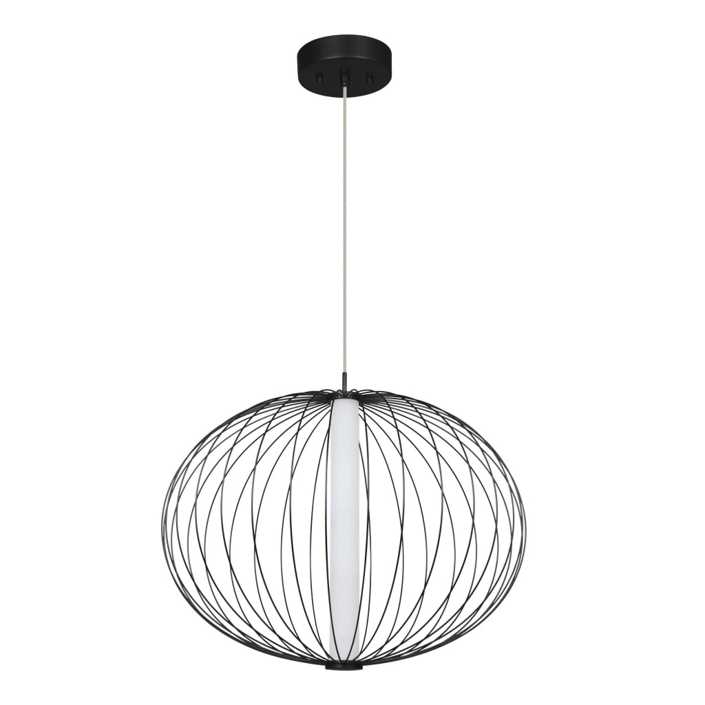 Lampada a sospensione Treviso Ø40 nera LED 18W Light Prestige