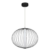 Lampada a sospensione Treviso Ø40 nera LED 18W Light Prestige