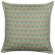 Cuscino decorativo cotone motivo foglia 45 x 45 cm sfoderabile cerniera decor accessori