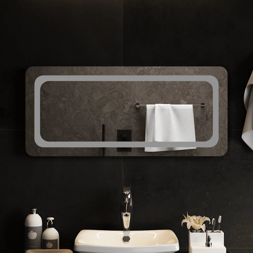 Specchio da Bagno con Luci LED 90x40 cm 151788