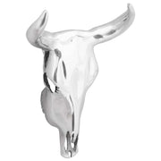 Teschio di toro Argento 34 x 13 x 53 cm Alluminio 42000134