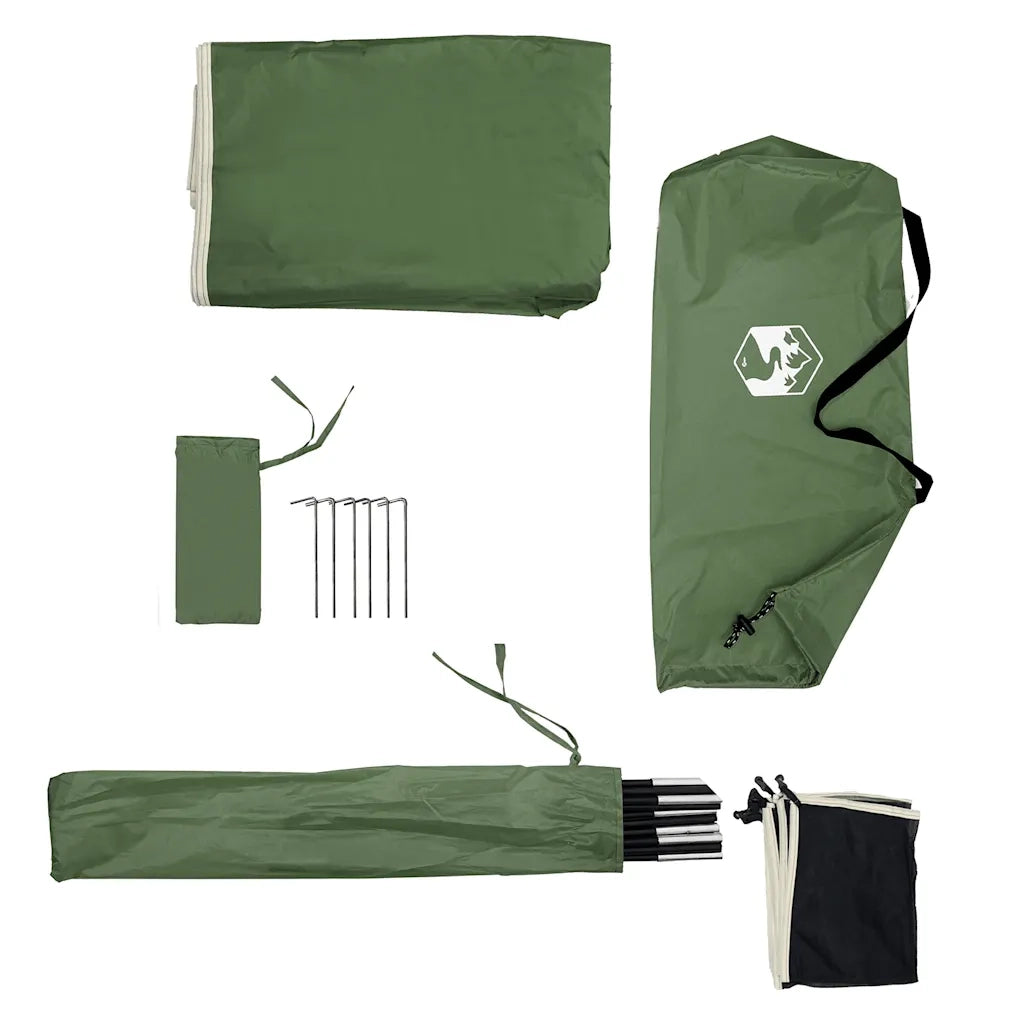 Frangivento da Campeggio Verde 344x120 cm Impermeabile 4009651