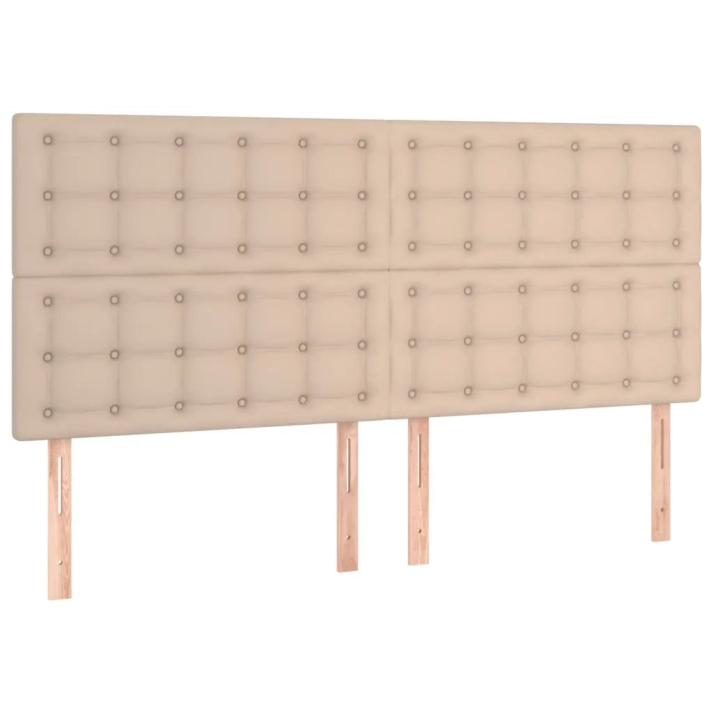 Testiera Cappuccino 180x5x118/128 cm in Similpelle