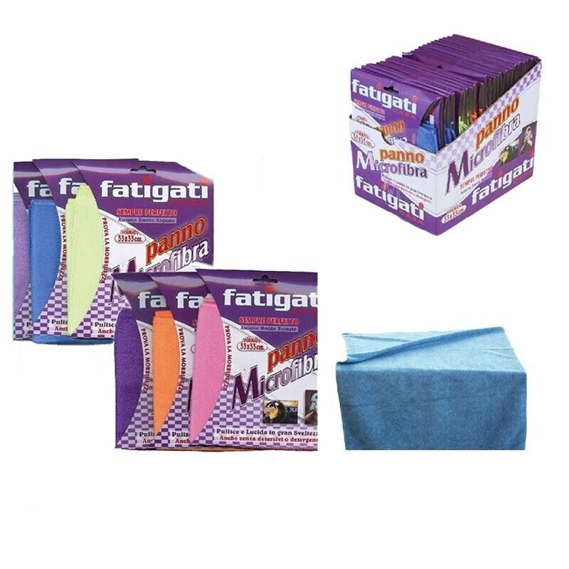 PANNO IN MICROFIBRA DA 350 GR 33 X 33 CM COLORI ASSORTITI