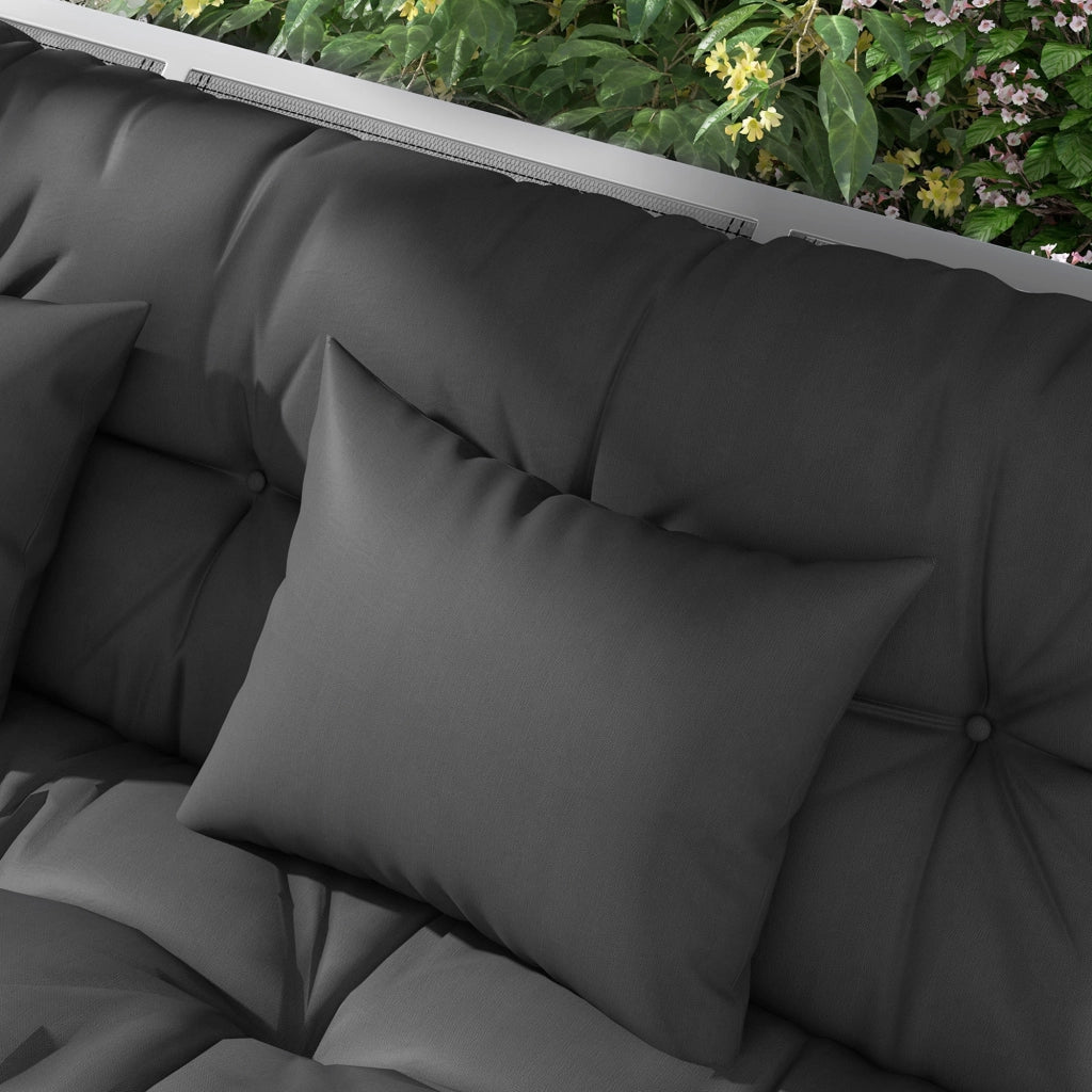 Set 4 Cuscini per Balancelle Giardino ¨C Minimal ¨C Grigio