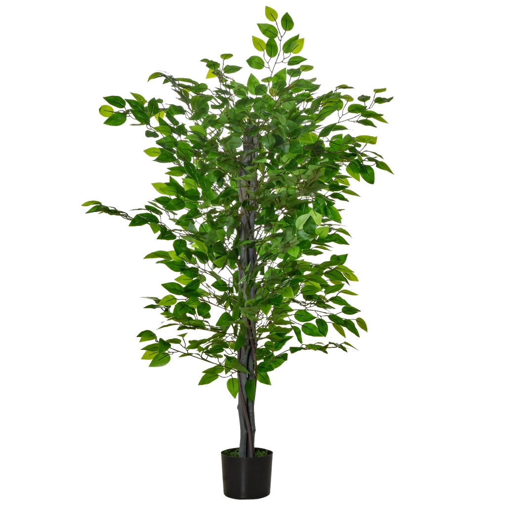 Pianta Artificiale Ficus ¨C zephmum ¨C Verde H.135 cm con Vaso