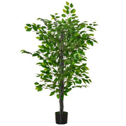 Pianta Artificiale Ficus ¨C zephmum ¨C Verde H.135 cm con Vaso