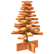 Albero di Natale-Albero Natalizio-Decorazioni natalizie Marrone Cera 60 cm in Legno Massello di Pino 504171
