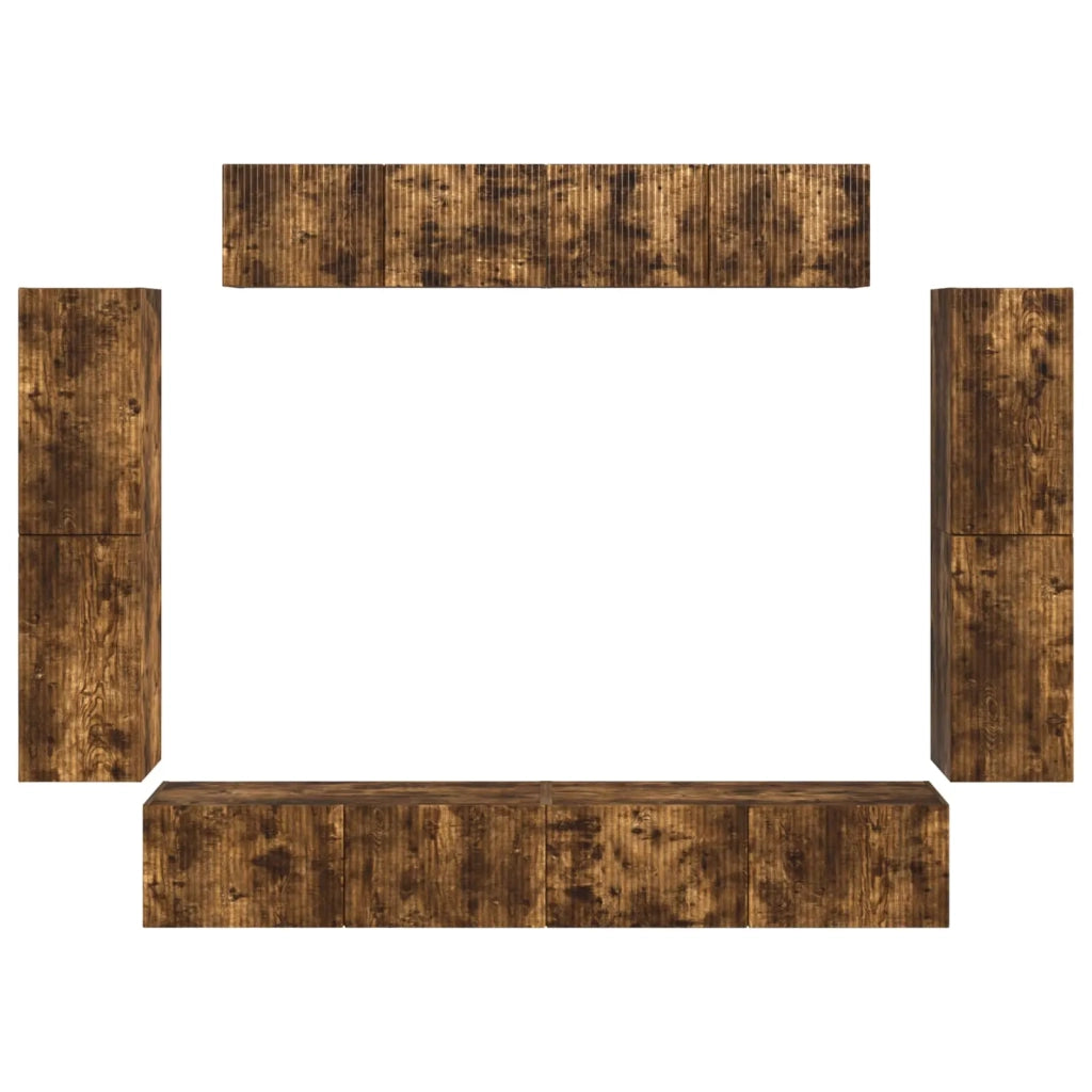 Mobile TV 8 pcs Rovere fumé 3409146