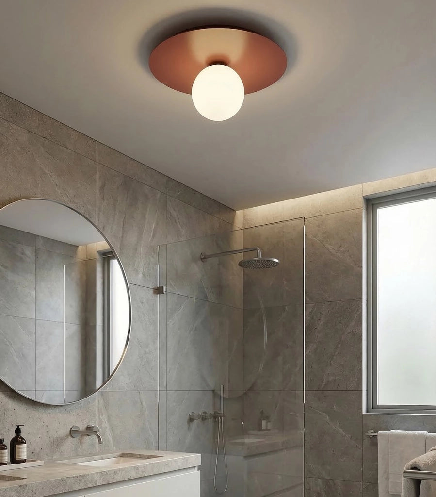 Lampada da soffitto SOLAR Emibig 1xE14 vetro bordeaux-bianco