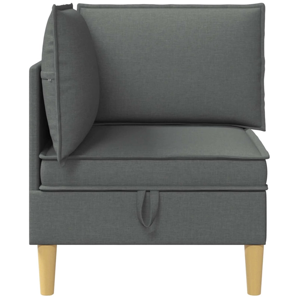 Pouf contenitore Grigio scuro 42027067