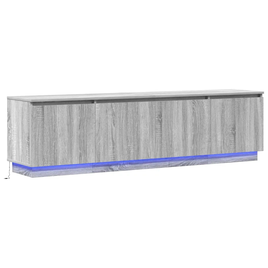 Mobile TV Grigio Sonoma 180 x 38 x 49 cm Legno multistrato