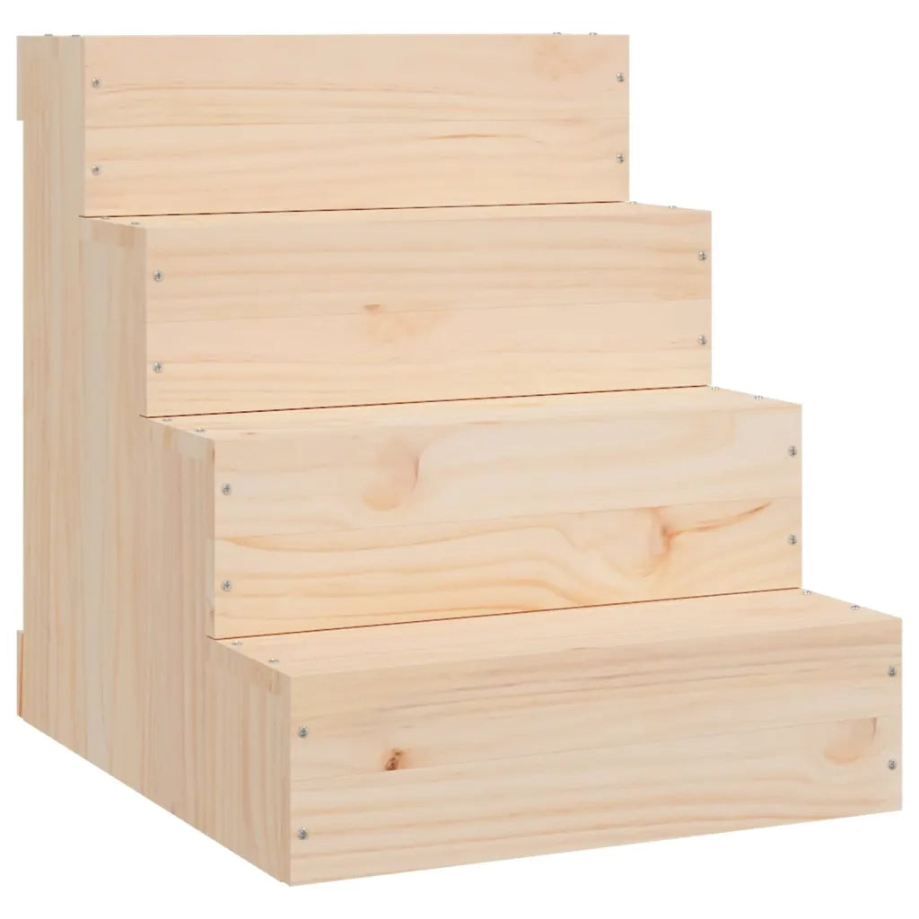 Scala per Animali 40x49x47 cm in Legno Massello di Pino CFW2670574