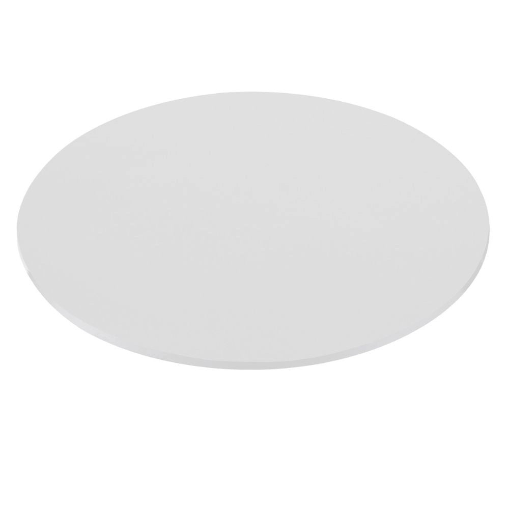 Piano tavolo rotondo truciolare bianco 90x90x3.8H