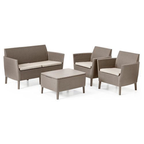 Keter Salemo Lounge Set Salottino da Esterno Cappuccino