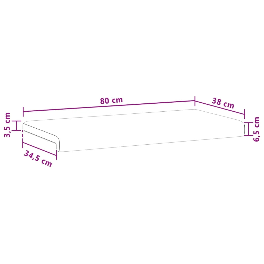 Cuscino per panchina Similpelle Marrone Profondità 35 cm 42043266