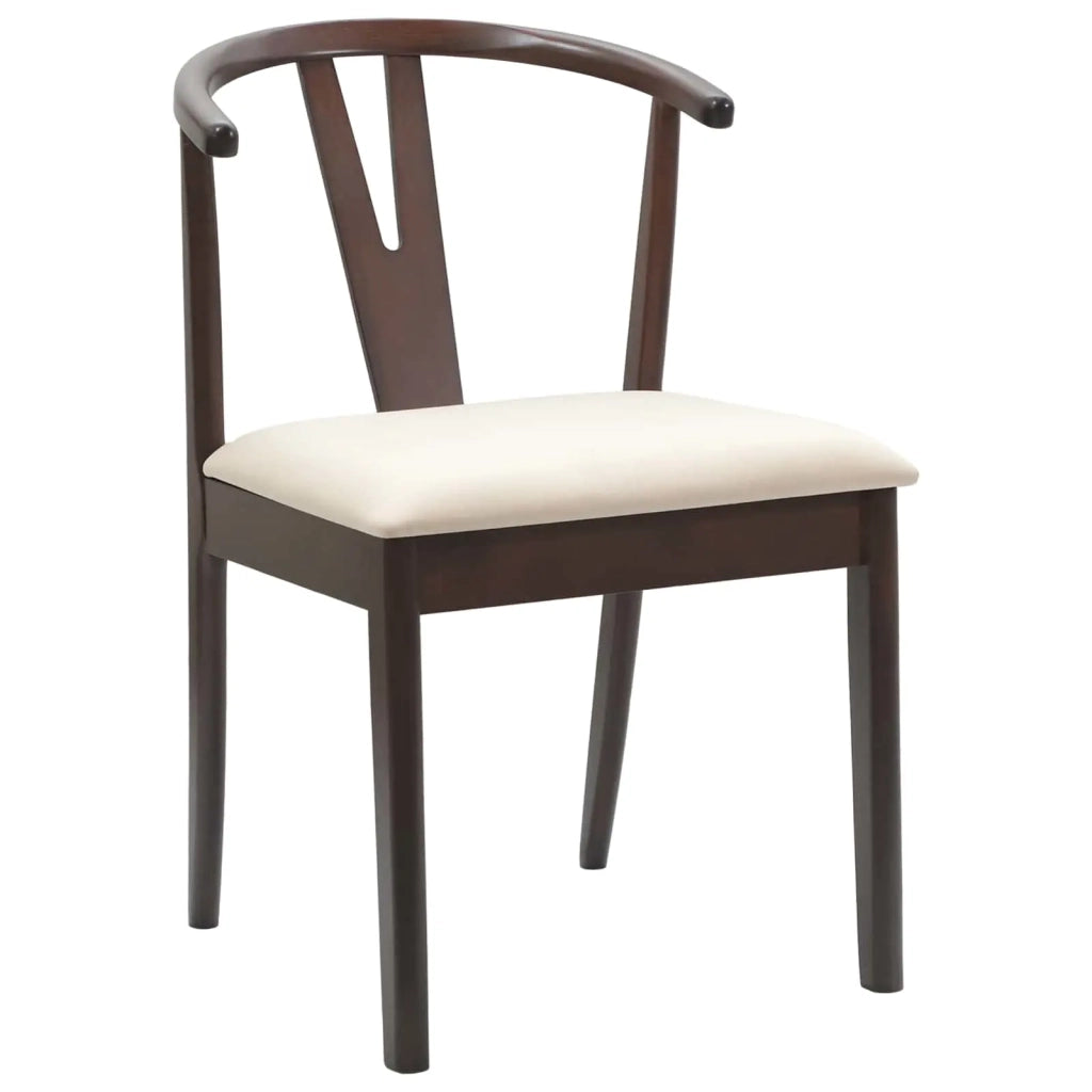 Sedia da pranzo 2 pcs Marrone chiaro e chiaro