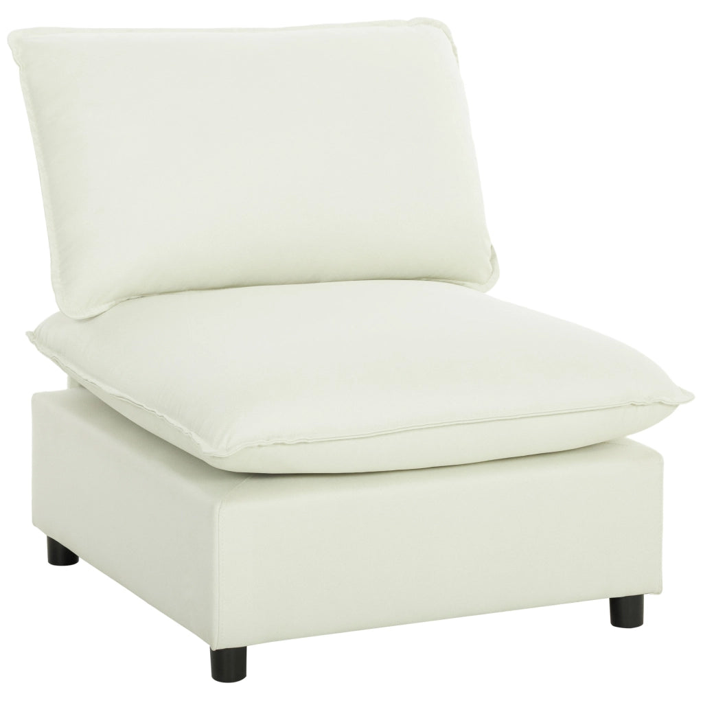 Poltrona Moderna Senza Braccioli ¨C Minimal ¨C 146x85x78cm Crema