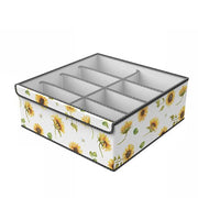 Trade Shop - Box Scatola Salvaspazio Armadio 8 Contenitori Porta Oggetti Organizer 32x32x12cm -