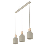 Lampada sospesa MESI japandi beige 3xGU10 Emibig