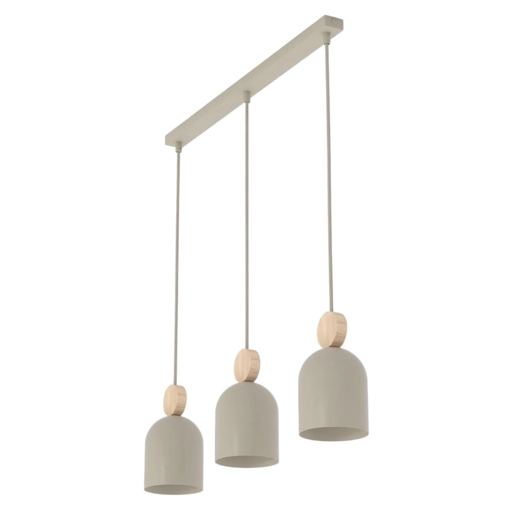 Lampada sospesa MESI japandi beige 3xGU10 Emibig