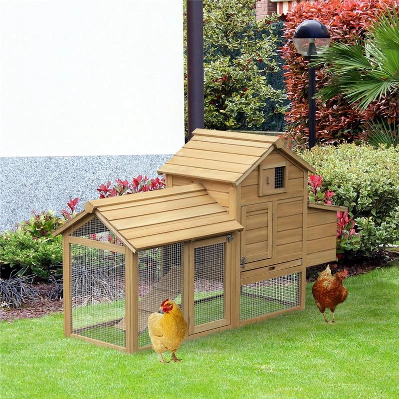POLLAIO PREFABBRICATO IN LEGNO PER 2 GALLINE PER GIARDINO