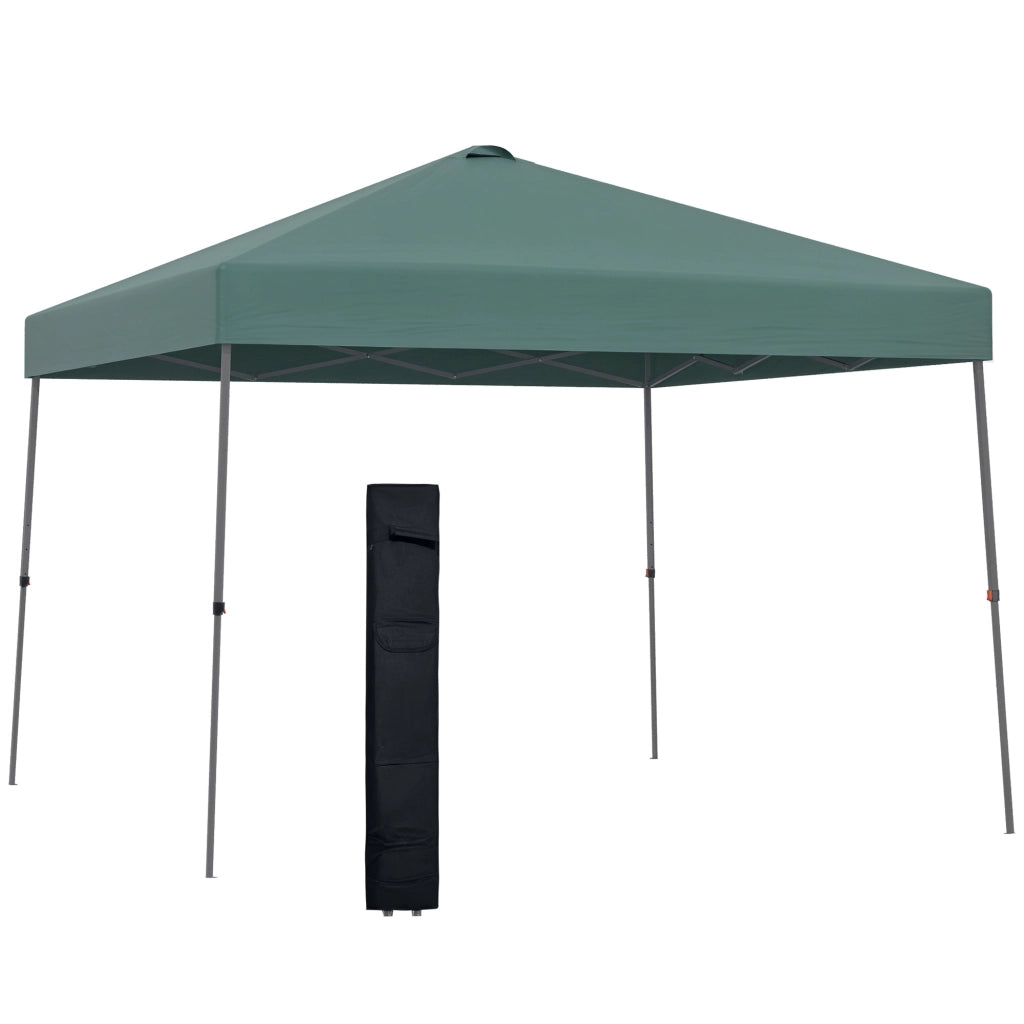 Gazebo pieghevole 3x3m ¨C Minimal ¨C Verde acciaio