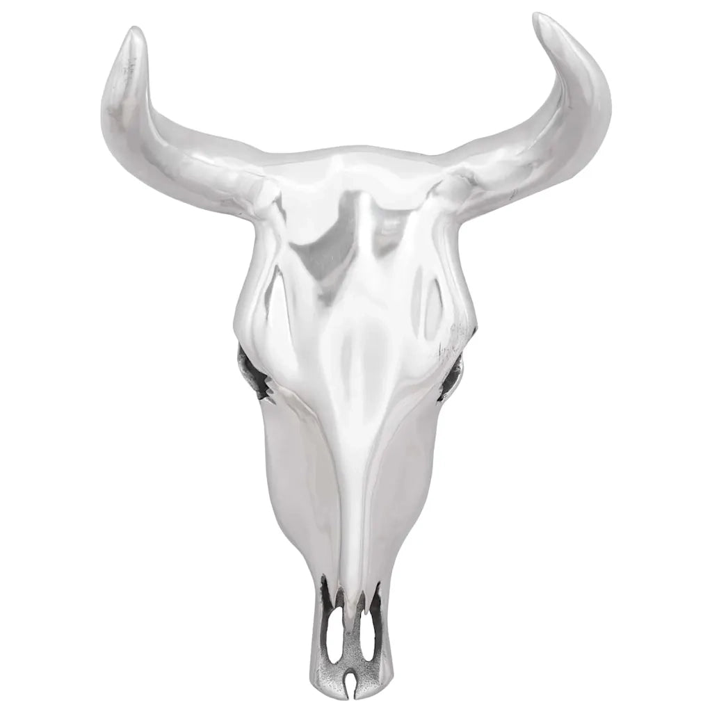 Teschio di toro Argento 34 x 13 x 53 cm Alluminio 42000134