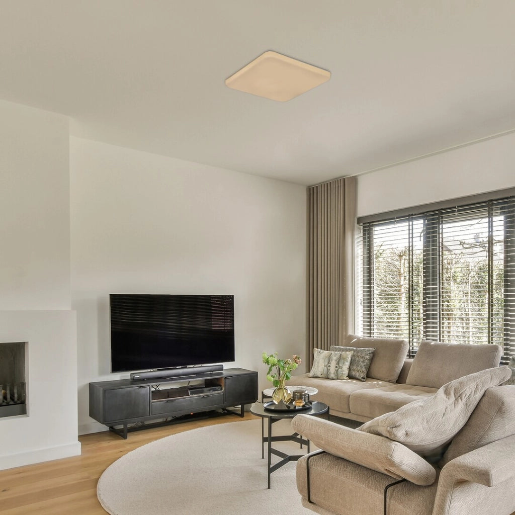 Plafoniera LED Rabalux Vendel bianca 28cm 12W sensore