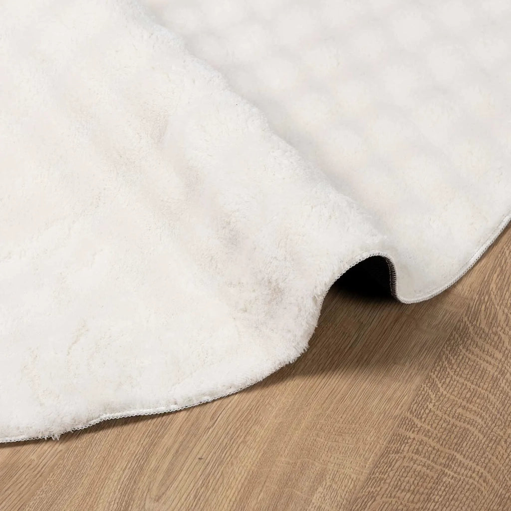 Tappeti per area Rotondo SIROLO Crema Ø 200 CM Poliestere 42022738