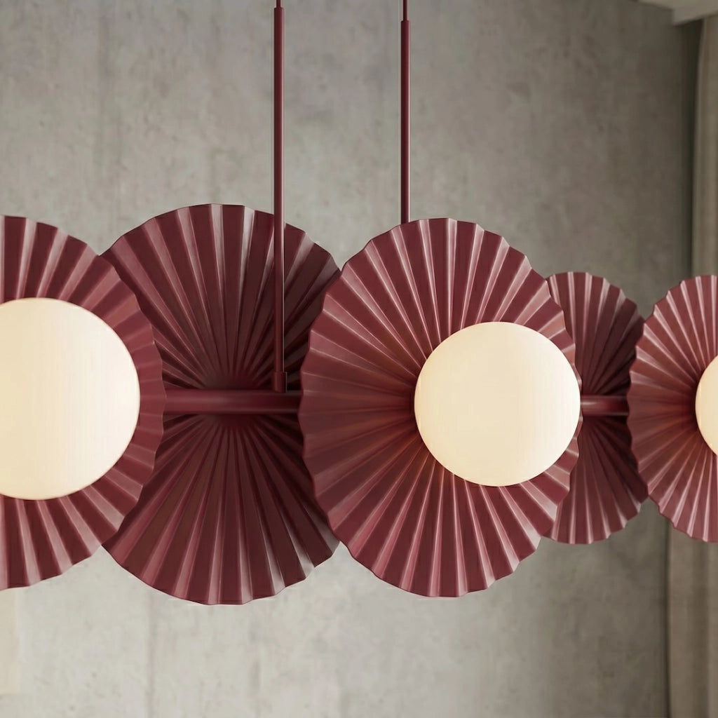 Lampada a sospensione UMBRA modulare 6xG9 bordeaux Emibig