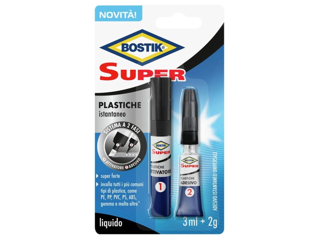 Colla Super Plastica Bostik 2 Gr con 3 ml