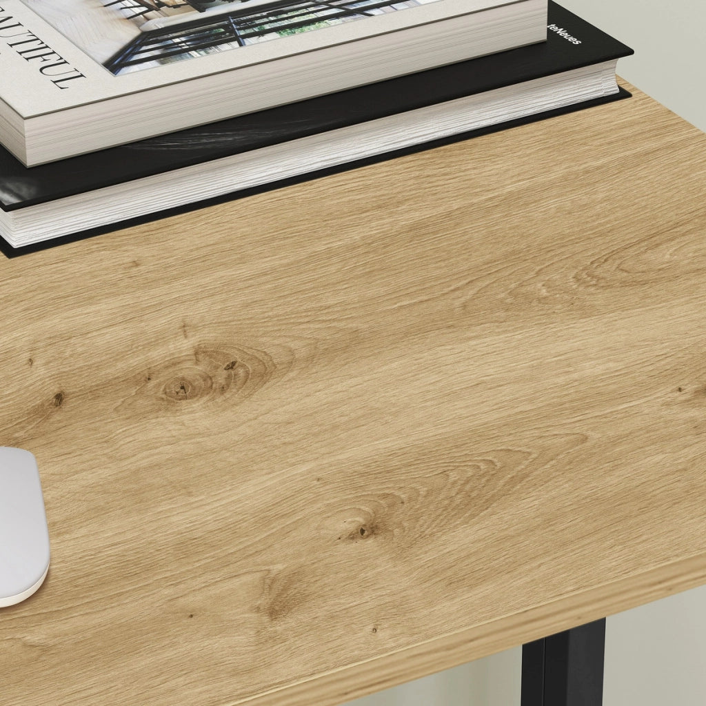 Scrivania per Computer Max 1.0 Rovere Artisan e Acciaio