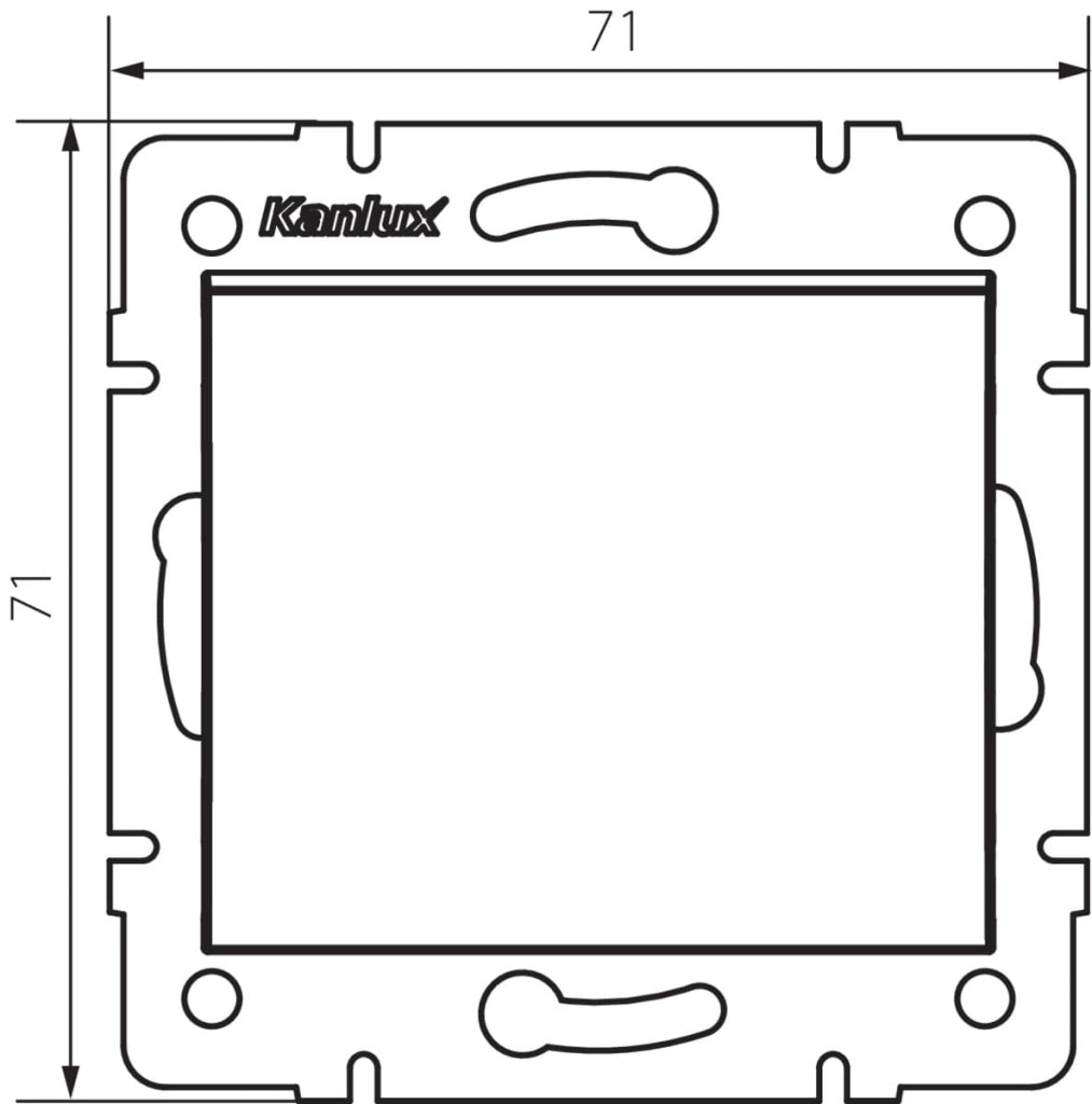 Kanlux LOGI interruttore incrociato grafite IP20 25252