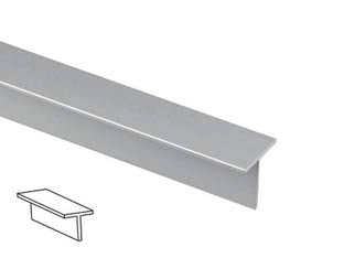 PROFILO T IN ALLUMINIO ARGENTO MT.1- - mm.20x20 - 5 pezzi