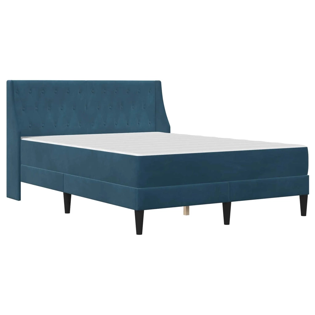 Struttura letto con materasso Blu 180 x 200 cm Velluto 3414818