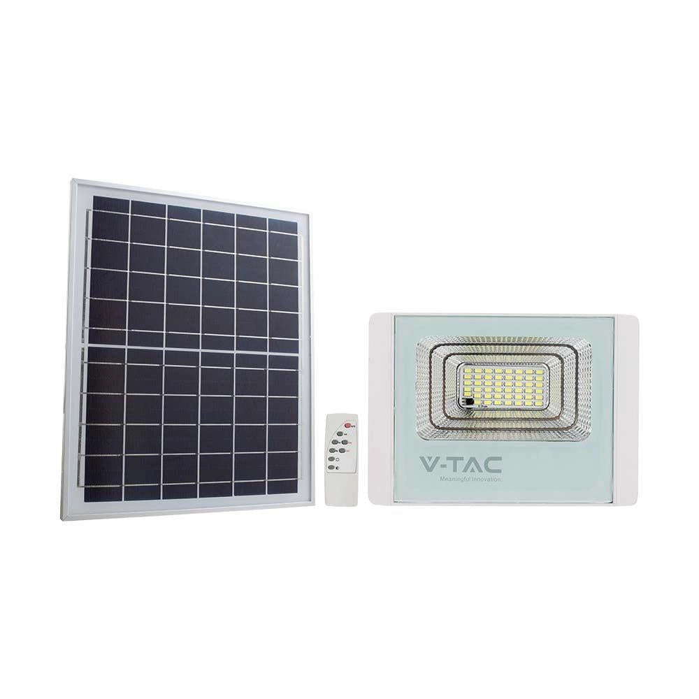 Faro solare LED 20W 4000K 1650lm IP65 con telecomando V-TAC