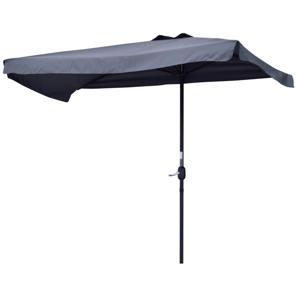 Parasole da balcone ¨C Minimal ¨C grigio metallo 230x130x249 cm