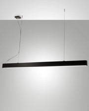 Next Lampada a Sospensione LED 58W 7020 lm 3000K Struttura in Metallo e Policarbonato Colore Nero, Design Moderno e Regolazione Luminosa