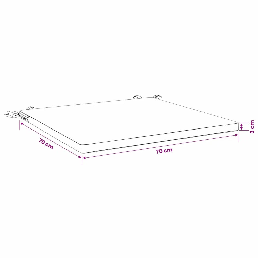 Cuscini per Sedia in 4 Pezzi SOEST 4 pz 100% Poliestere Nero 944774