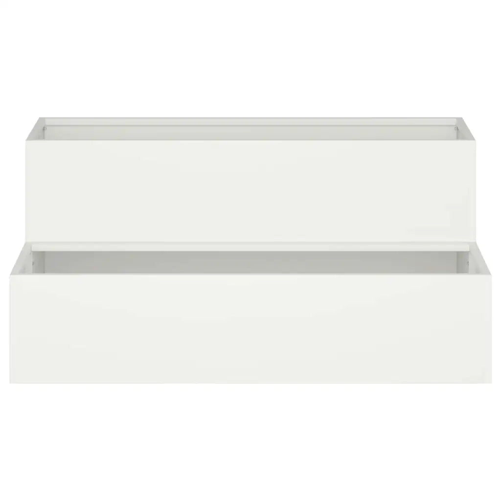 Vaso da giardino Bianco 100 x 60 x 45 cm 865870