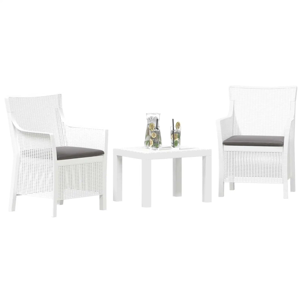 Set di relax con cuscino 3 pcs Bianco PP 42035143
