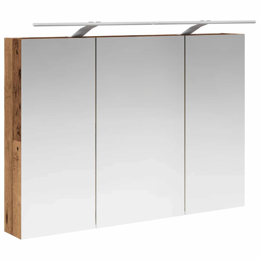 Mobiletto per specchio da bagno con lo scaffale Legno vecchio 889133